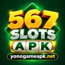 567 Slots tile illustration by Yono Game APK (not the official app icon)